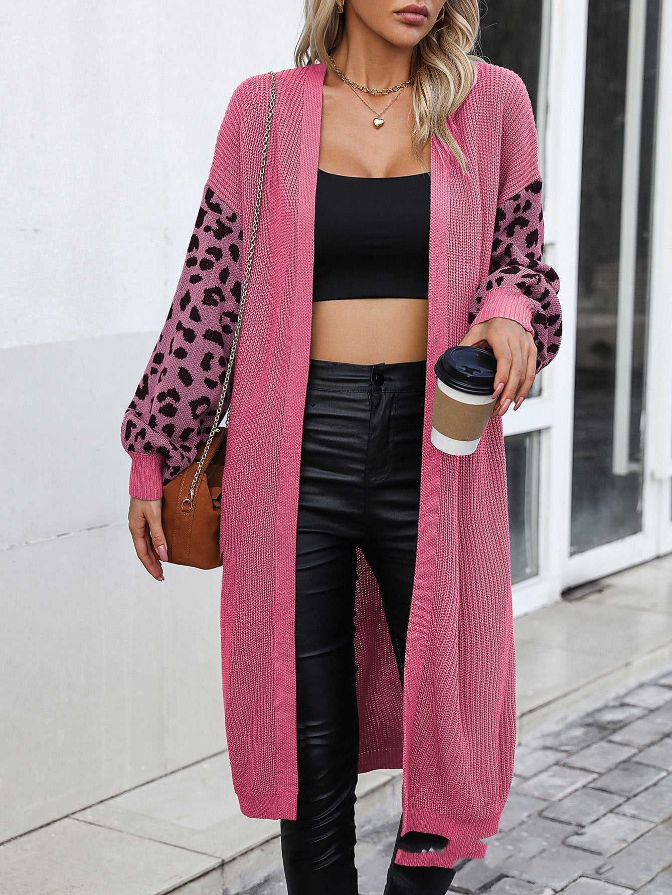 Cardigan imprimé léopard