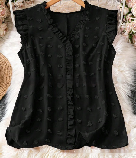Chemise décontractée à manches courtes et à motifs