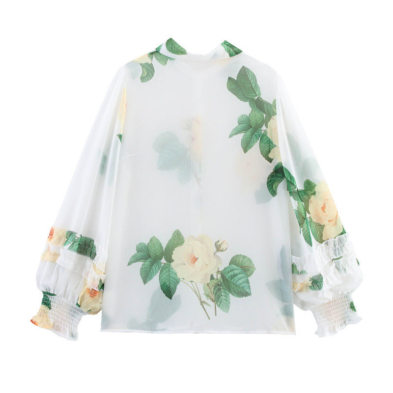 Chemise imprimée à manches longues
