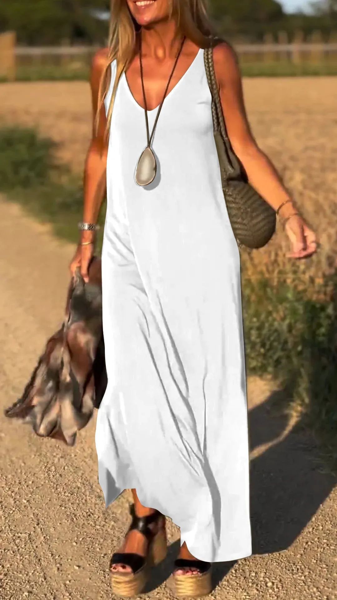 Robe sexy pour femme avec ceinture et col en V