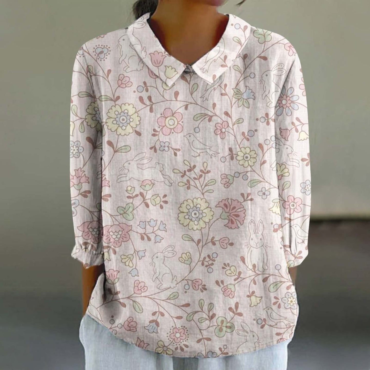 Chemise ample décontractée avec imprimé graffiti