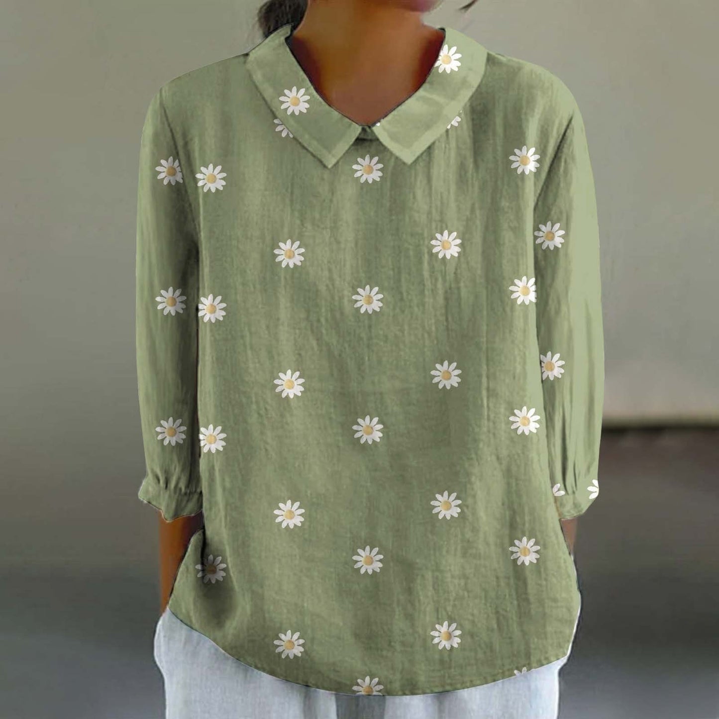 Chemise ample décontractée avec imprimé graffiti