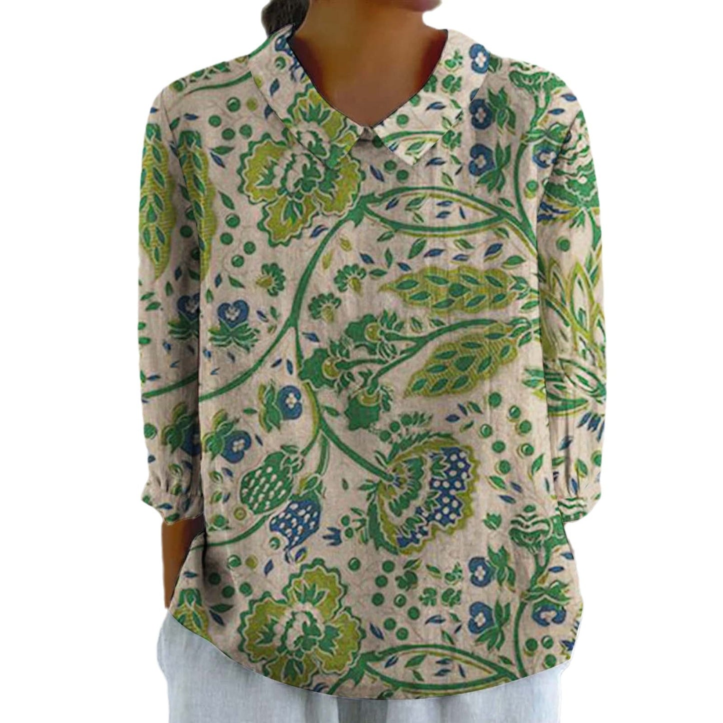 Chemise ample décontractée avec imprimé graffiti
