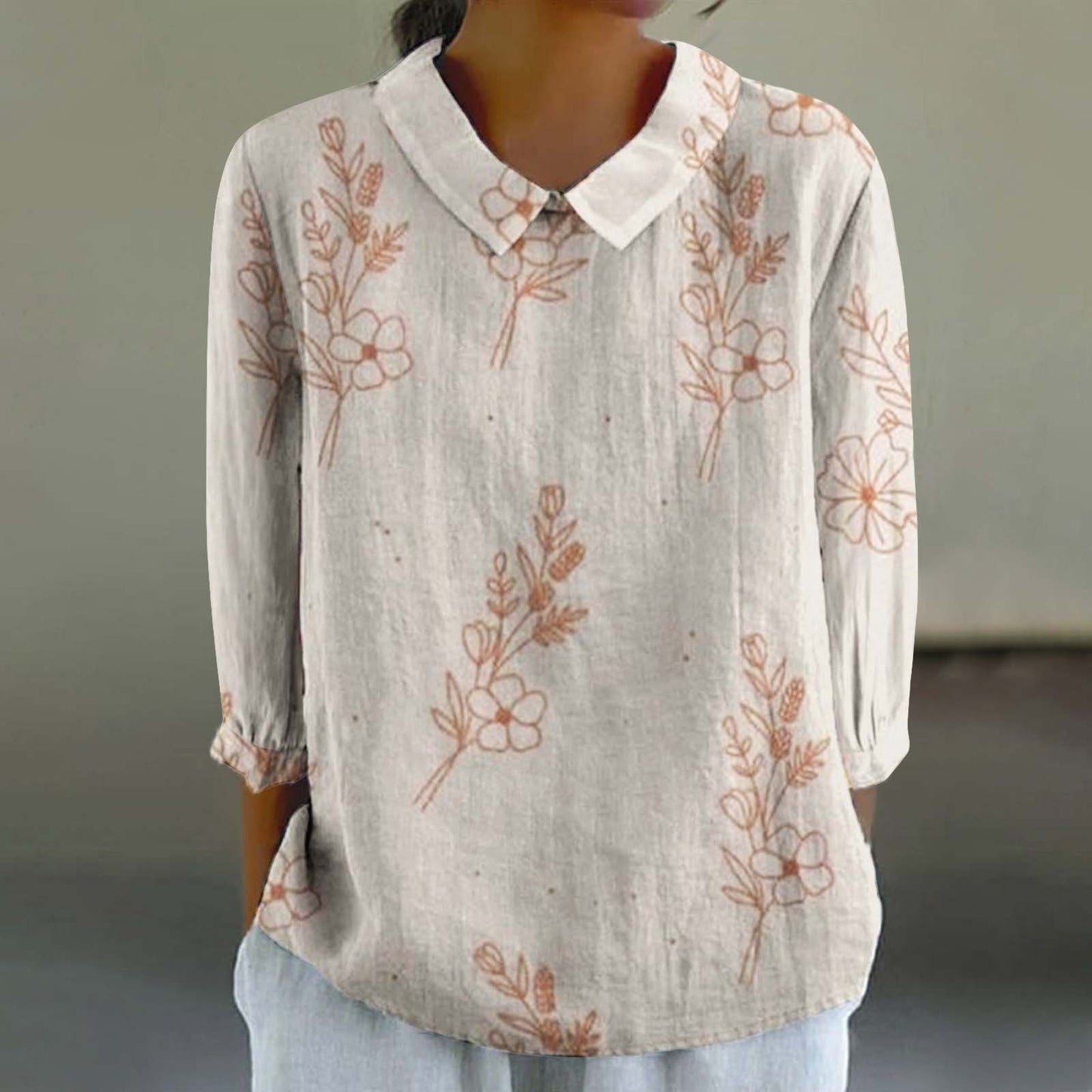 Chemise ample décontractée avec imprimé graffiti