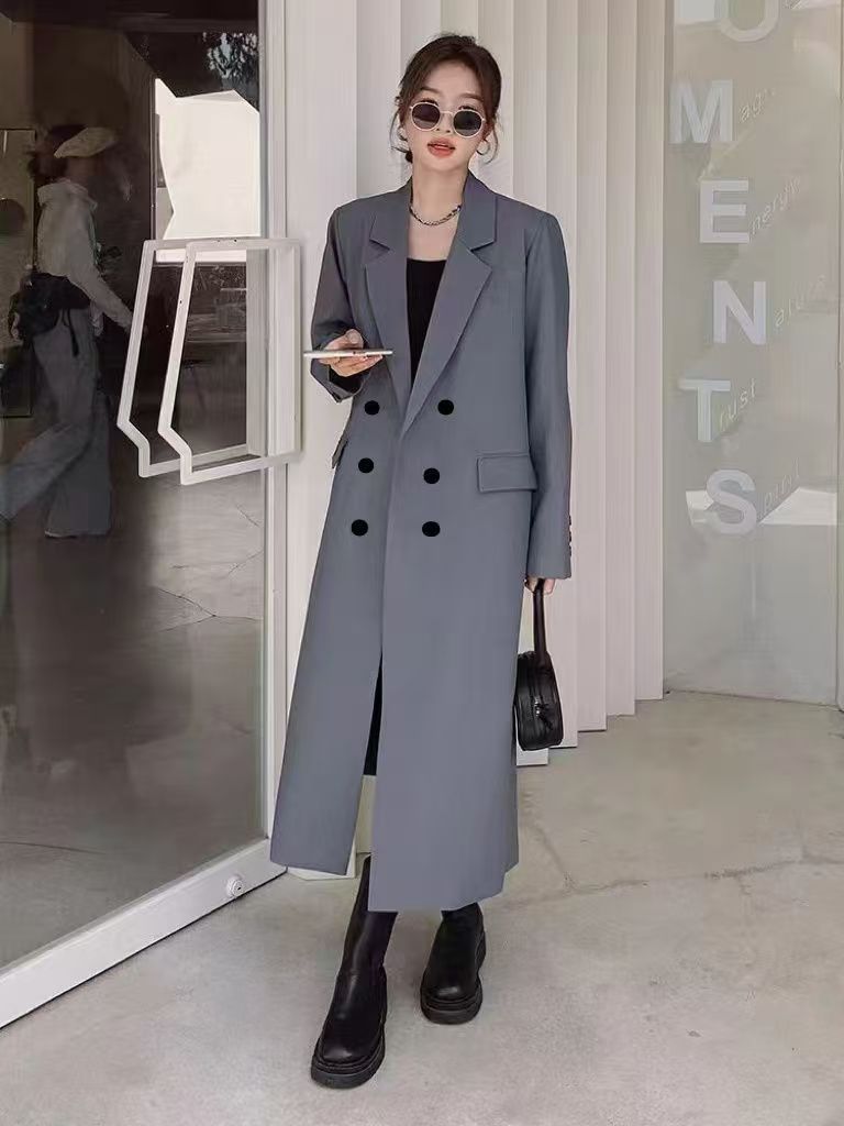 long trench noir