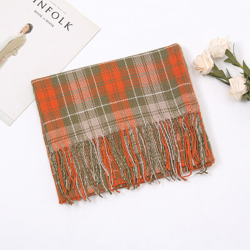 New Autumn And Winter Cashmere Plaid Scarf