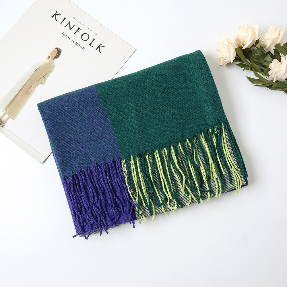 New Autumn And Winter Cashmere Plaid Scarf
