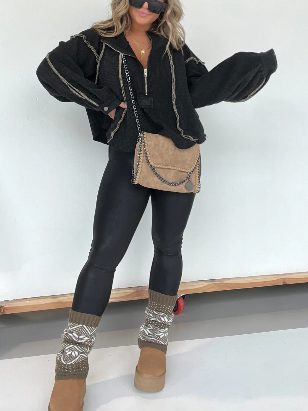 veste à ourlet déchiré