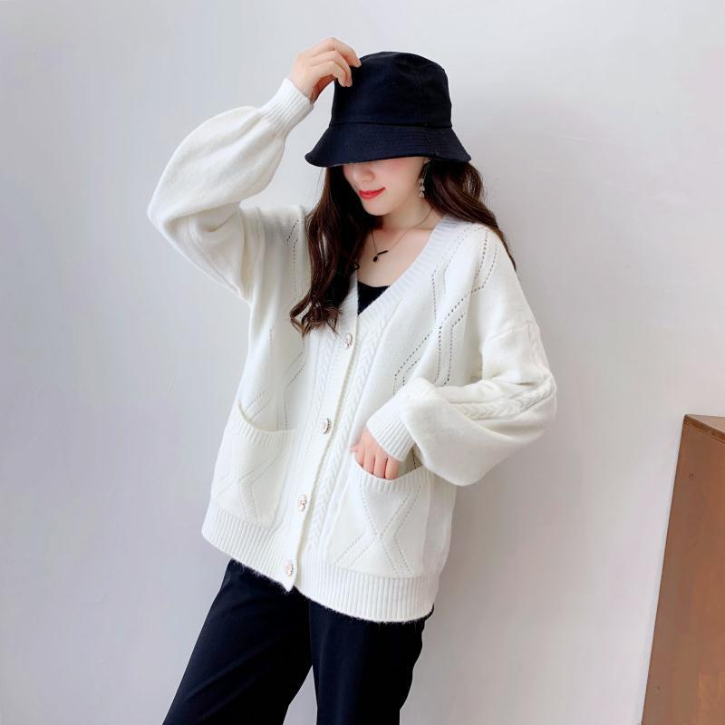 Cashmere jacket vintage knitted sweater cardigan