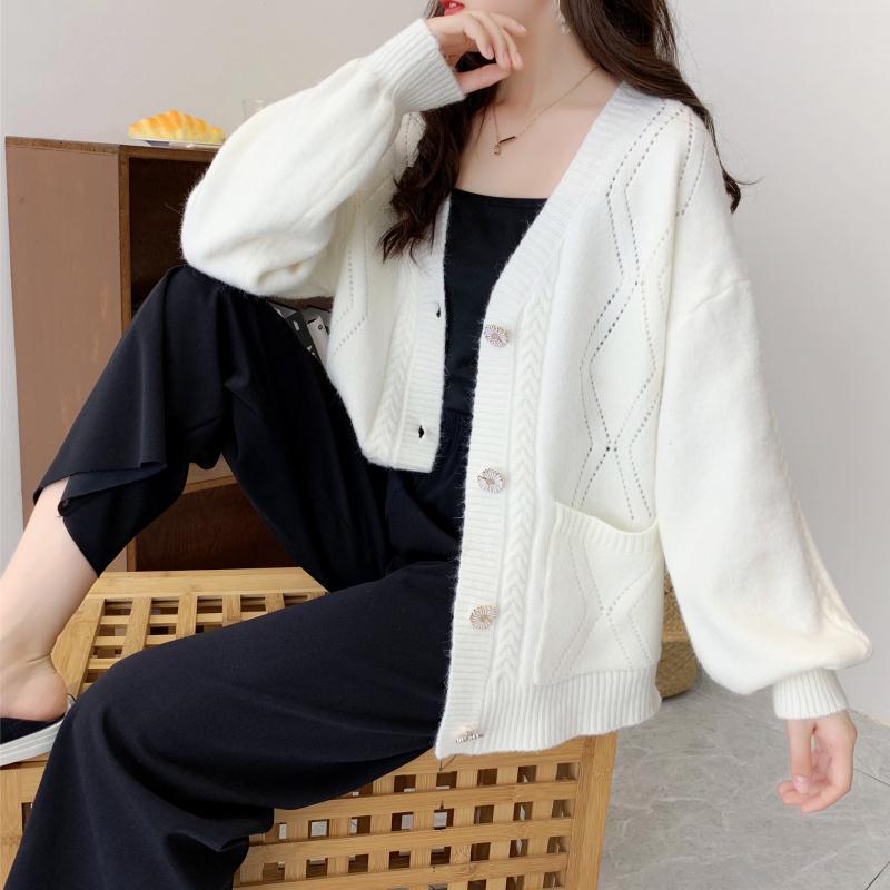 Cashmere jacket vintage knitted sweater cardigan