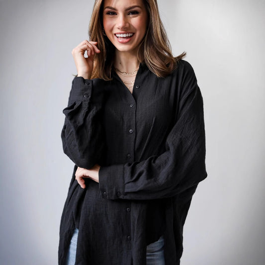 T-shirt décontracté à manches longues pour femme