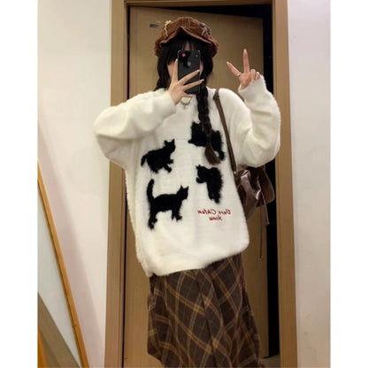 veste à imprimé chaton