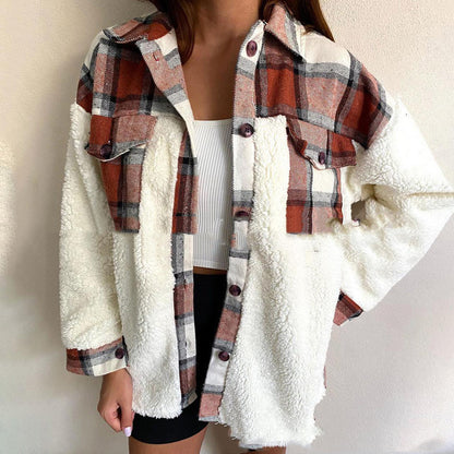 Pull de Noël chaud à carreaux