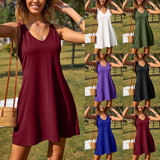 Nouvelle robe ample à manches longues pour femme