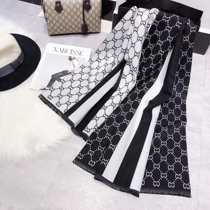 New C letter imitation cashmere scarf