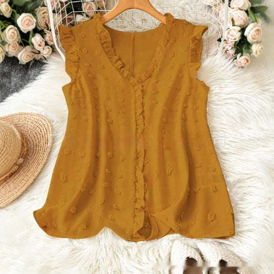 Chemise décontractée à manches courtes et à motifs