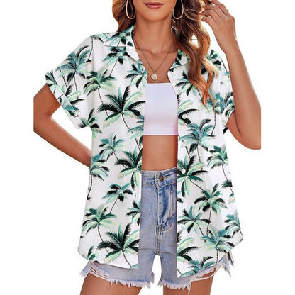 T-shirt femme imprimé floral 3D avec motif tendance
