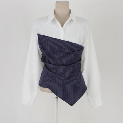 Chemise slim style coréen pour les trajets quotidiens