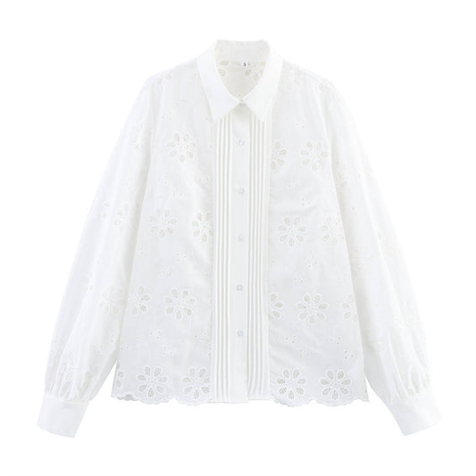 Chemise brodée hydrosoluble Temperament