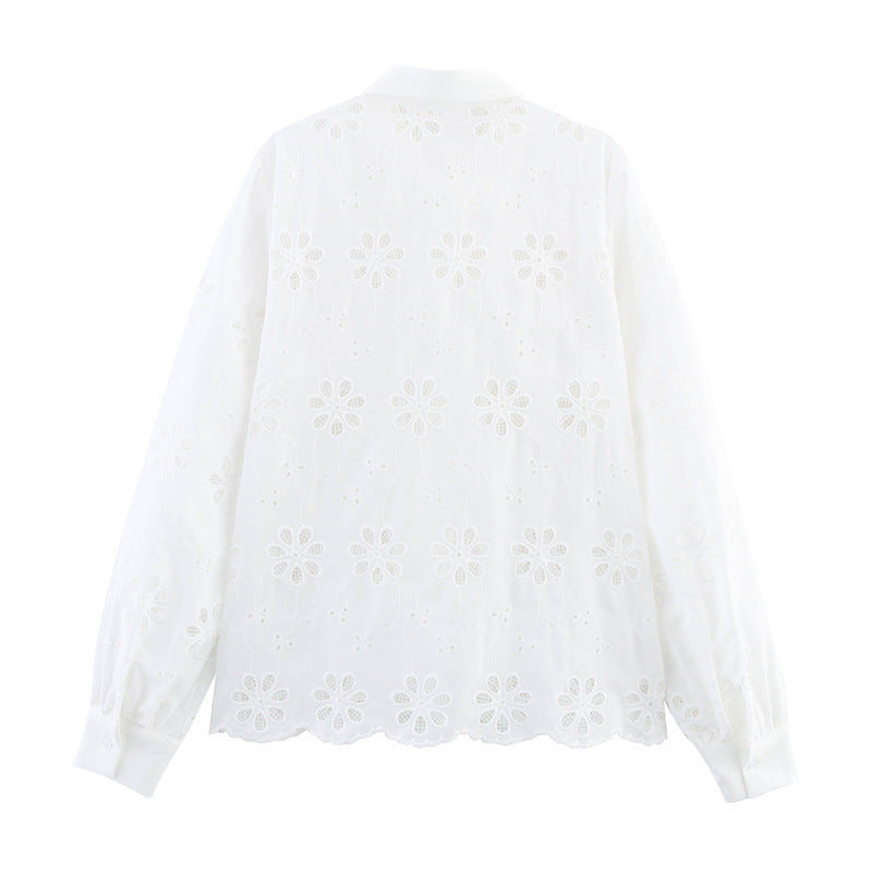 Chemise brodée hydrosoluble Temperament