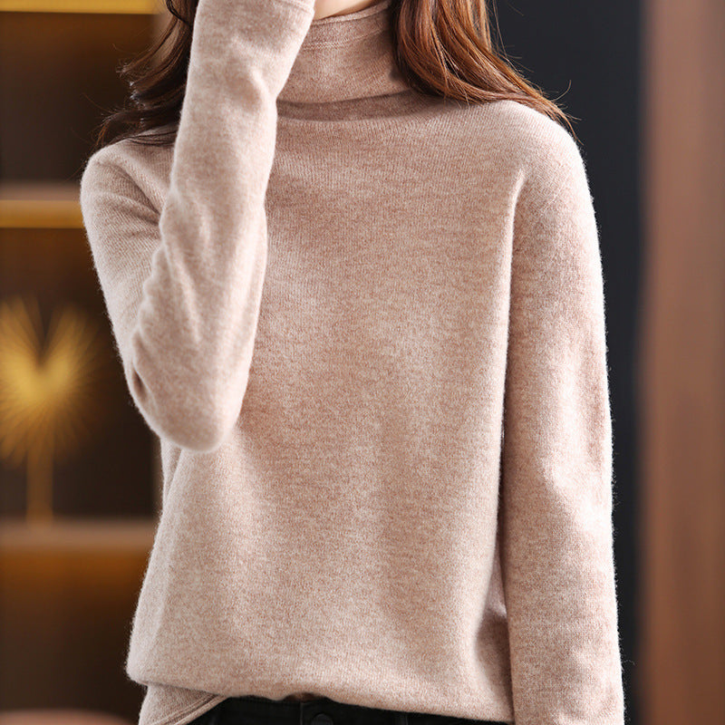 Knitted Bottoming Shirt Loose Turtleneck Cashmere