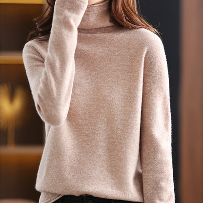 Knitted Bottoming Shirt Loose Turtleneck Cashmere