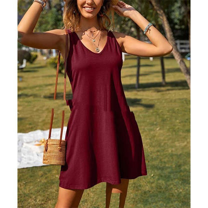 Nouvelle robe ample à manches longues pour femme