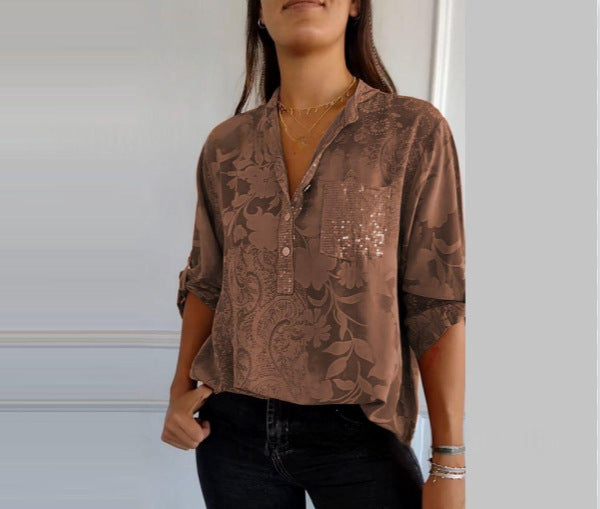 Chemise imprimée stylée et élégante pour un nouvel été