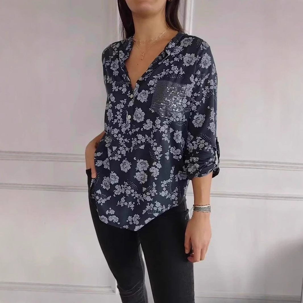 Haut imprimé élégant avec une ambiance sophistiquée pour l'été