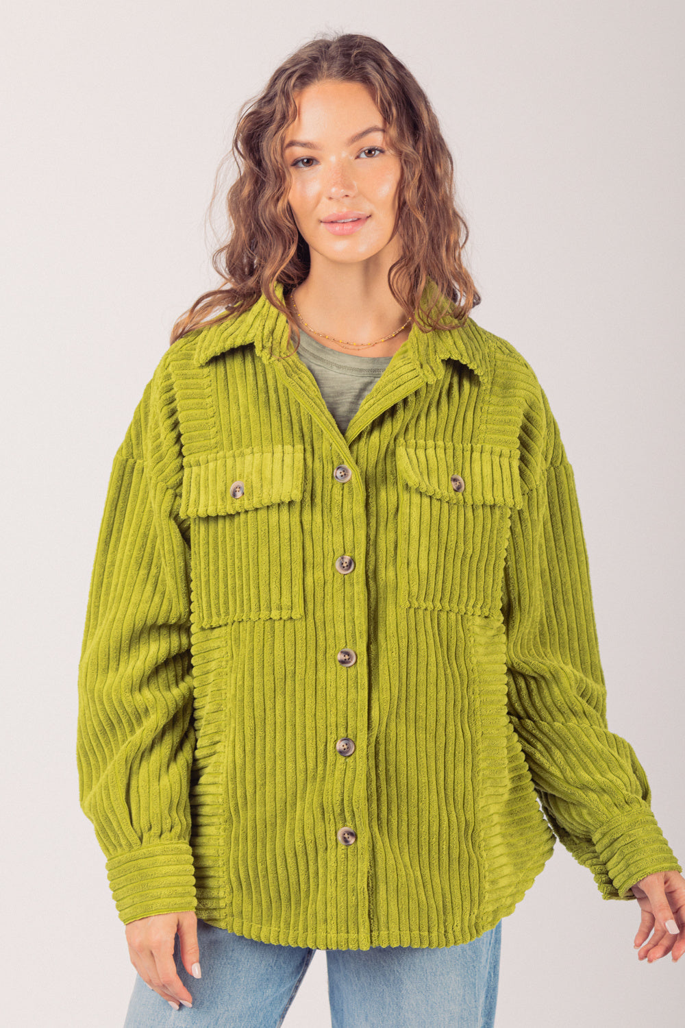 Manteau chemise à grandes poches