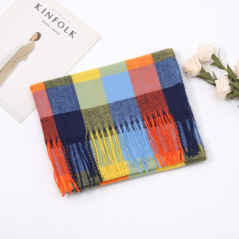 New Autumn And Winter Cashmere Plaid Scarf