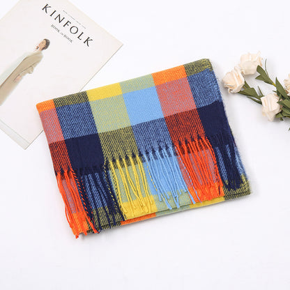 New Autumn And Winter Cashmere Plaid Scarf