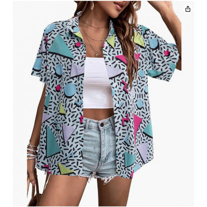 T-shirt femme imprimé floral 3D avec motif tendance