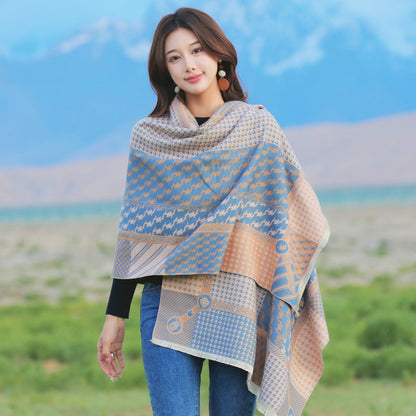 Retro High Sense Artificial Cashmere Scarf