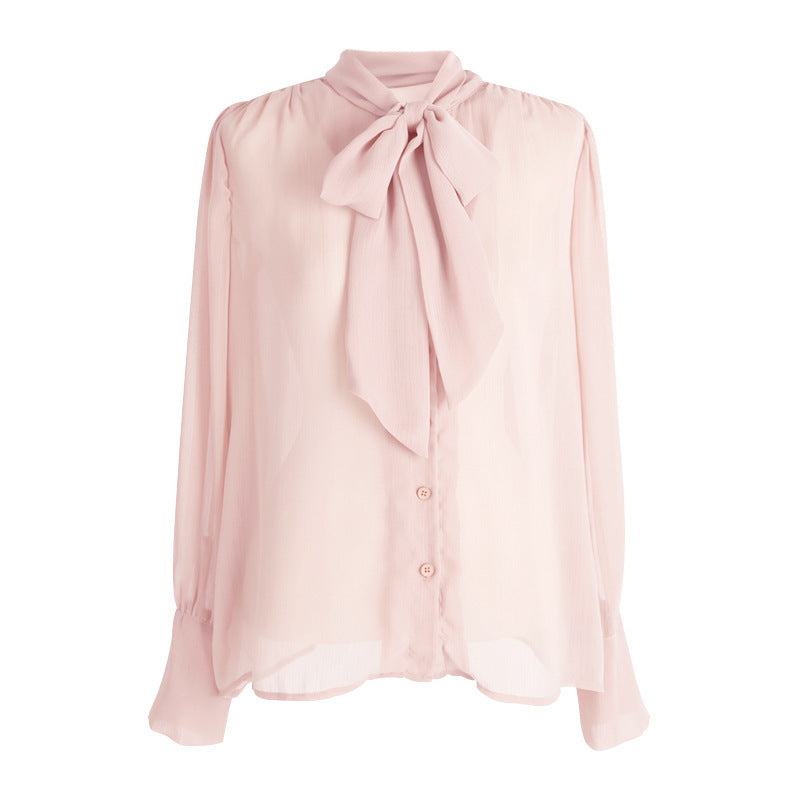 Chemise transparente pour femme au design familier