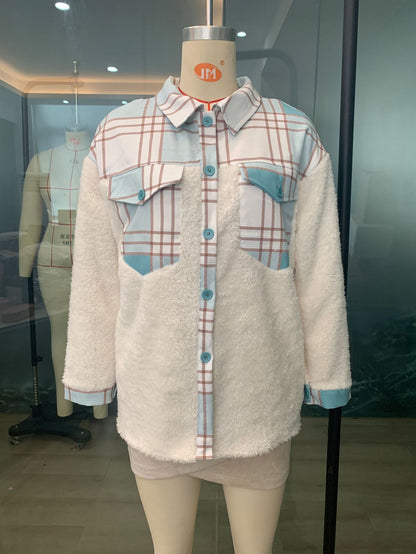 Pull de Noël chaud à carreaux