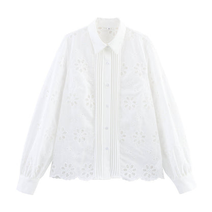 Chemise brodée hydrosoluble Temperament