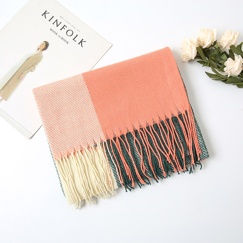 New Autumn And Winter Cashmere Plaid Scarf