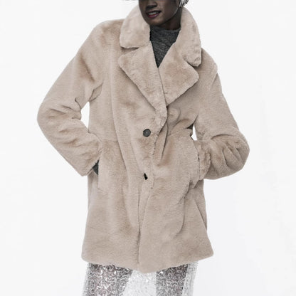 manteau de fourrure chaud