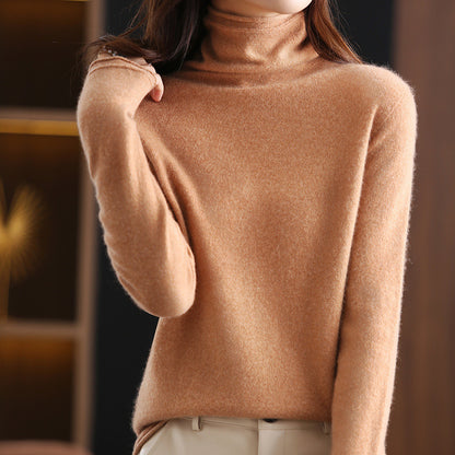 Knitted Bottoming Shirt Loose Turtleneck Cashmere