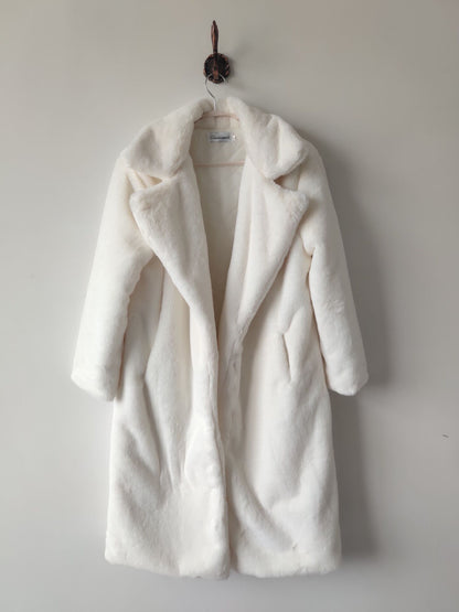 Women's Fur Long Plus Cotton Cashmere Coat