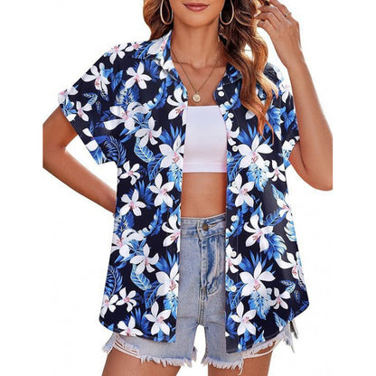 T-shirt femme imprimé floral 3D avec motif tendance