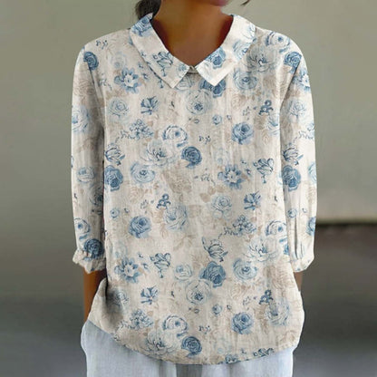 Chemise ample décontractée avec imprimé graffiti