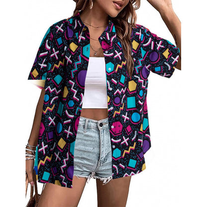 T-shirt femme imprimé floral 3D avec motif tendance