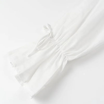 Chemise à manches longues et short pour femme de couleur assortie