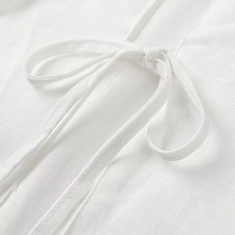 Chemise à manches longues et short pour femme de couleur assortie