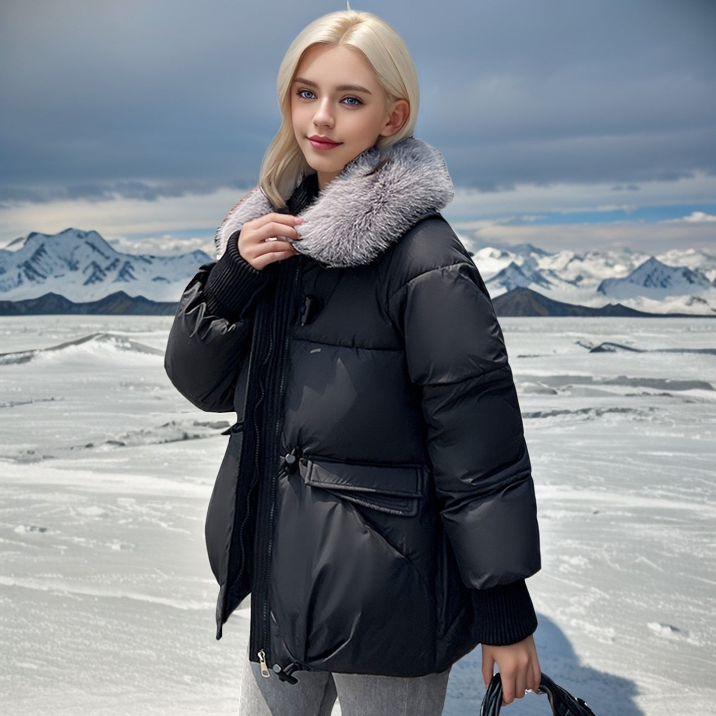 manteau avec veste en coton