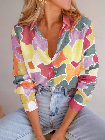 Chemise décontractée à manches courtes pour femme