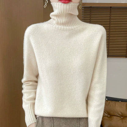 Knitted Bottoming Shirt Loose Turtleneck Cashmere