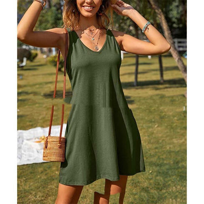 Nouvelle robe ample à manches longues pour femme
